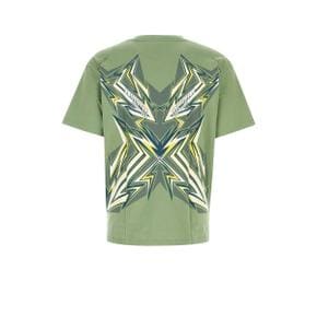 엠씨엠 MCM T-SHIRT T-shirt MHTCAMM04 JZ Green