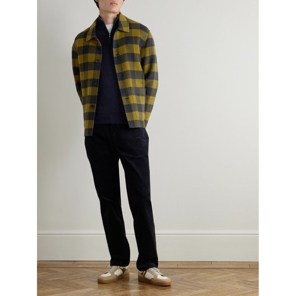 미스터 피 메리노 울 하프 집 스웨터 46376663162890206