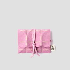 Lucky Pleats Knit Card Wallet Grid (ALL)