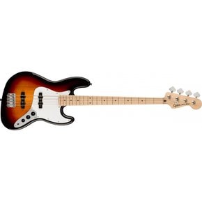 Squier by Fender Affinity Jazz Bass, Maple Fingerboard, White Pickguard, 3-Color Sunburst