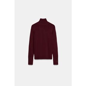 ZARA 자라 기본형 가는 니트 스웨터 (스탠드업 칼라) 8851 182 791