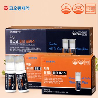 코오롱제약 닥터 올인원 비타 플러스 - {액상25ml + 정제(500mg x 2정)} x 30병