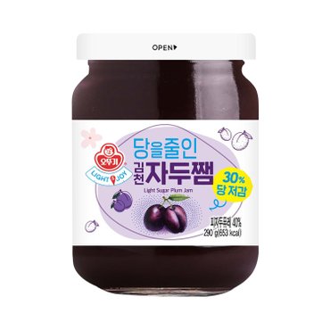 오뚜기 LIGHT&LOY당을줄인 김천자두잼290g