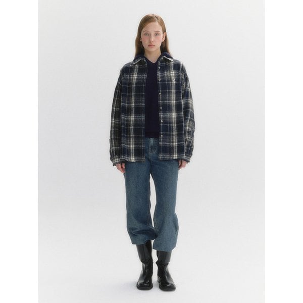 기모 오버핏 체크 셔츠(MAFDSH03NNY)