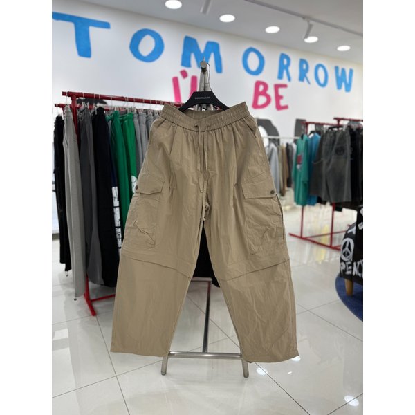 [여주점] 남여공용,무릎지퍼2WAY우븐팬츠,베이지JHZZ80427