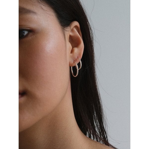 Minimal Hoop Earring - Silver (silver925)
