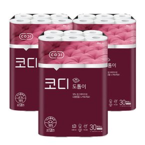 더 도톰한 순수 30m 30롤 X 3개 무료배송