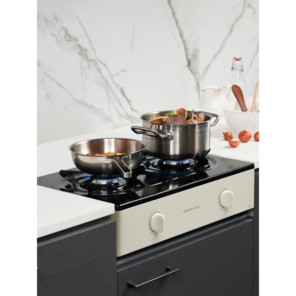 2구 가스레인지 GRF-1032 미세화력조절 아이보리