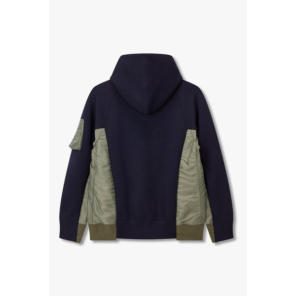 [CLASSCIS]남성 스펀지 스웨트 믹스 나일론 트윌 후드 집업(네이비) 6426120101000