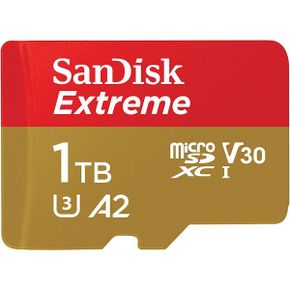 샌디스크 512 1TB Extreme microSDXC UHS I 메모리 카드C10 U3 V30 4K 5K A2 Micro SD 카드 포함