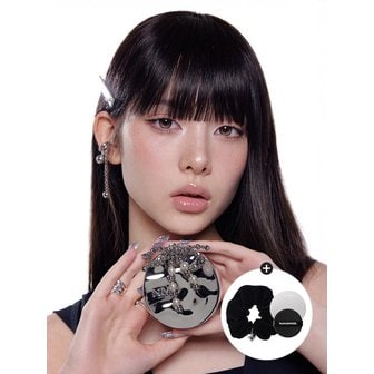 네이밍 [오너먼트 GIFT SET / 헤어스크런치+ 핸드미러+퍼프 증정] 레이어드 핏 쿠션 21Y