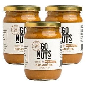 프랑스 고넛츠 땅콩버터 270g 3개 엑스트라 크런치 Peanut butter