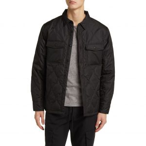 이스퀘어 4428445 TAION Military Quilted Packable Water Resistant 800 Fill Power Down Shirt Jacket