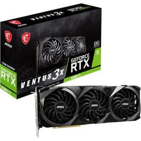 일본 MSI 그래픽카드 GeForce RTX 3080 Ti Ventus 3X 12G OC Gaming Graphics Card - Fan 12GB G