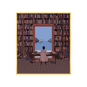 아티쉬 그림액자 A Library by the Tyrrhenian Sea, 일리야 밀스타인