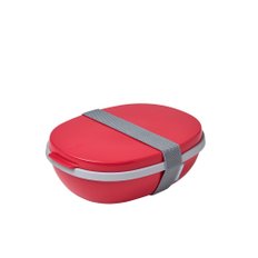 Mepal Ellipse Duo Lunch Box 메팔 점심 샐러드 과일 간식 식사 샌드위치 보관 용기 Red