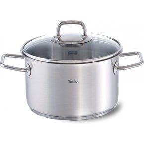 휘슬러(Fissler) 양수냄비 스테인리스 24cm 비세오 스튜포트 유리 뚜껑 포함 가스불/인덕션 가능