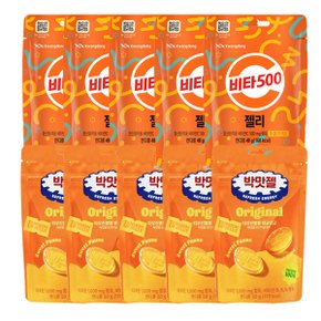 동아 박카스맛 젤리  50g+비타500 젤리 48gx각5개(총10개)