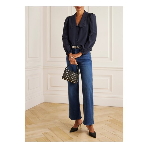 르 슬림 팔라조 미드라이즈 스트레이트 진 다크 데님 46376663162879005