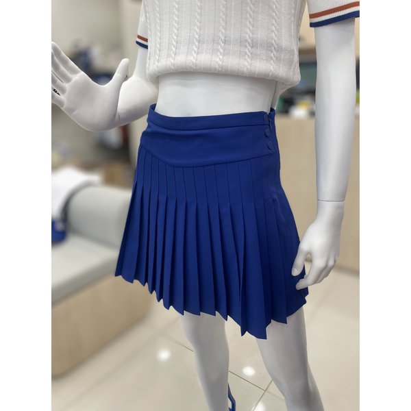 [여주점] 여성 장식스냅 전체 잔플리츠 스커트 GP322LSK83