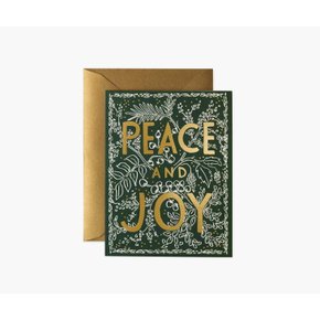 Evergreen Peace Card 크리스마스 카드