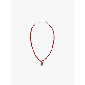 PINEAPPLE BEADS NECKLACE_RED