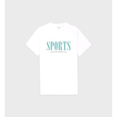 Sporty&Rich 공식온라인 Sports T Shirt 스포츠 로고 반팔 티셔츠 SRB1TS307WH
