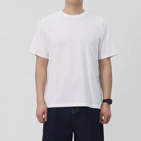 남성 빅사이즈 세미오버핏 라운드 16수 반팔티 WS193