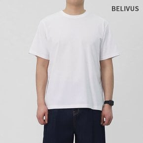 남성 빅사이즈 세미오버핏 라운드 16수 반팔티 WS193