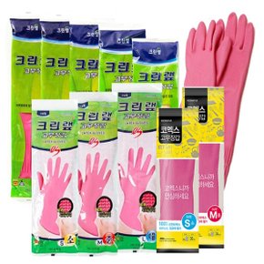 주방용품 모음전/크린고무장갑 ES(중)/천연고무라텍스 다양한용도