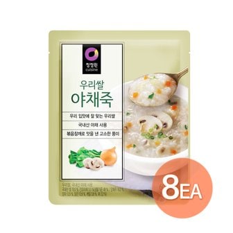 청정원 우리쌀 야채죽60g 8개