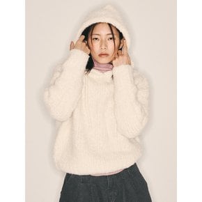 AR_Fluffy hooded sweater_2color