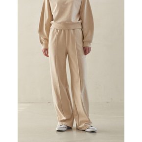 WIDE PINTUCK SWEATPANTS(butter beige)