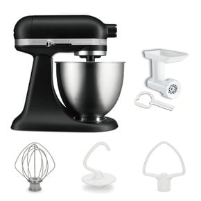 주방 에이드 KitchenAid 3.5QT 스탠드 믹서+후드 그라인더 특별 세트 매트 블랙