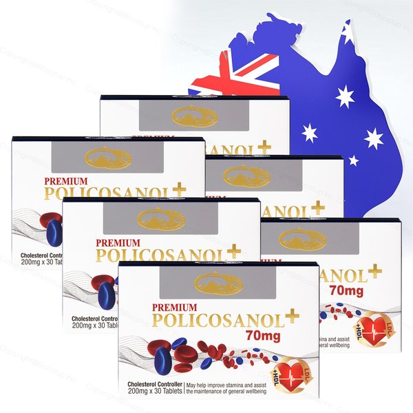 네이쳐스탑 호주 최고함량 폴리코사놀 70mg 30정x6통