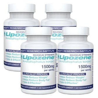  Lipozene 리포젠 리포진 아모르포팔루스 곤약 120캡슐 4병