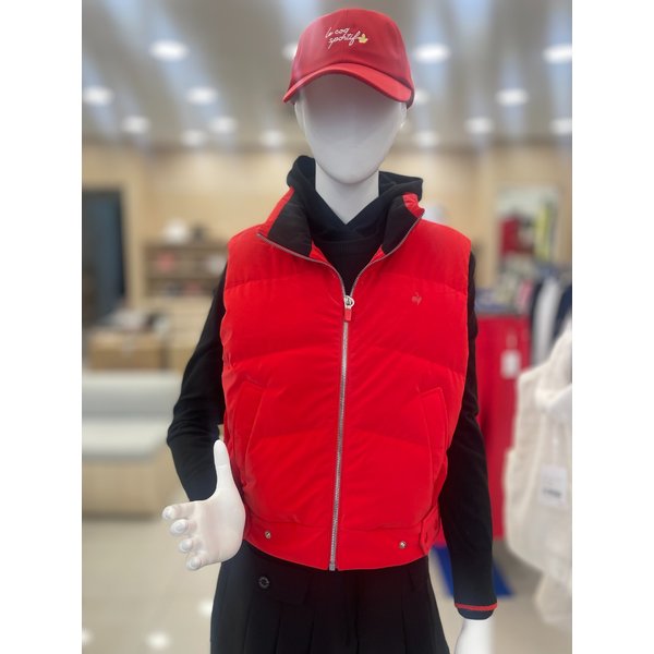 [여주점] 여성 세미글로시 다운 베스트 풀집업 GP422LWVO3  ORNG