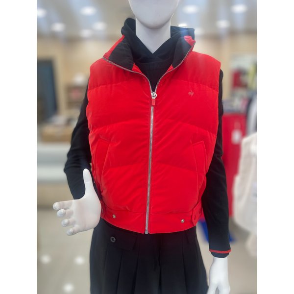 [여주점] 여성 세미글로시 다운 베스트 풀집업 GP422LWVO3  ORNG