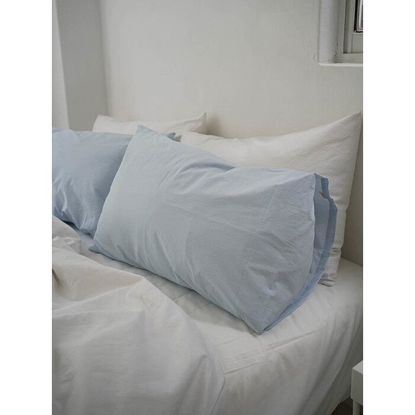 60수 스카이블루 베개커버 Sky blue pillow cover