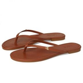 우먼 로렌 랄프 로렌 Raquel 레더 Flip-flops - 로렌 탄 10352270