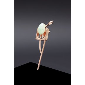 Green Theoria Brooch - Rosegold