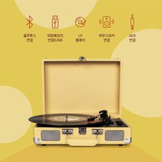 [L&L] 레트로 감성 LP 턴테이블 블루투스 스피커 뮤직백 007