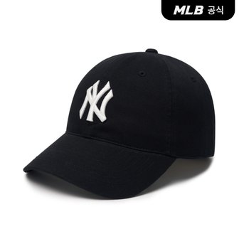 MLB [코리아공식] N-COVER 언스트럭쳐 볼캡 NY (Black)