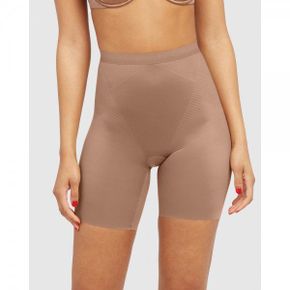 4168971 Spanx Thinstincts 2.0 Mid-Thigh Short - Cafe Au Lait