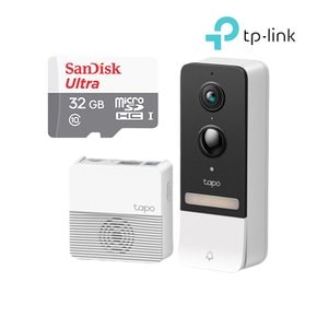 Tapo D230S1+32GB SD카드 무선 도어벨 현관문 CCTV 홈캠 세트