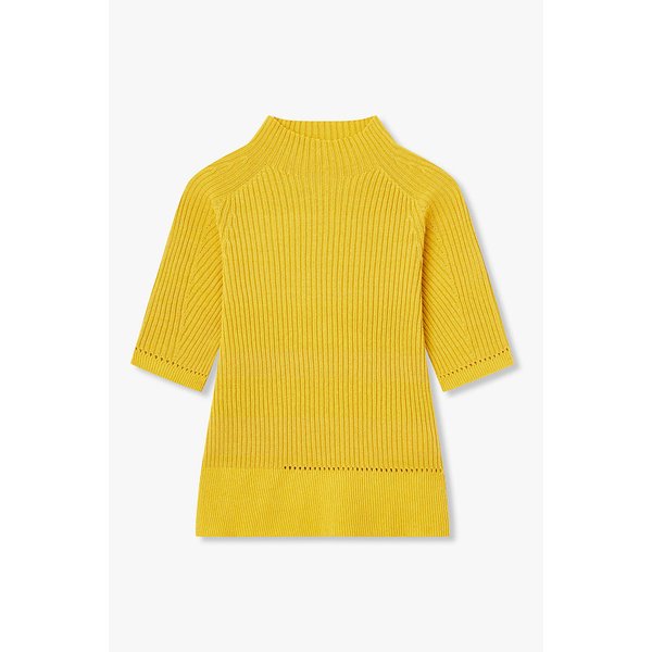 [Y`s]코튼 래글런 니트 풀오버_옐로우 6616130102000