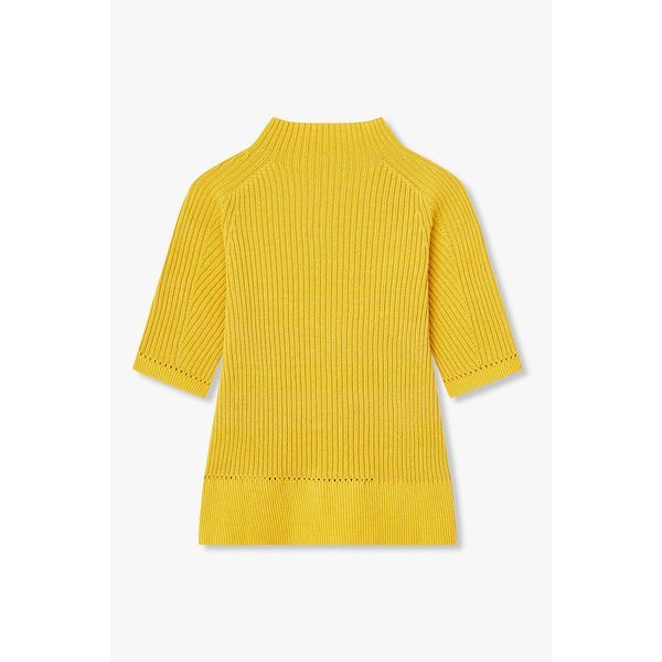 [Y`s]코튼 래글런 니트 풀오버_옐로우 6616130102000