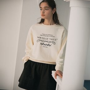 VINTAGE NOUVELLE LOGO SWEATSHIRT IVORY