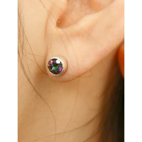 Mistic Quartz Stone Silver Earring Ie312 [Silver]