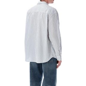 26SS 반스 긴팔 셔츠 VN000T76WHI WHITE WHITE BLUE